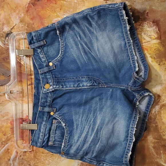 Sz M NWT $725 Jil Sander leather patch shorts